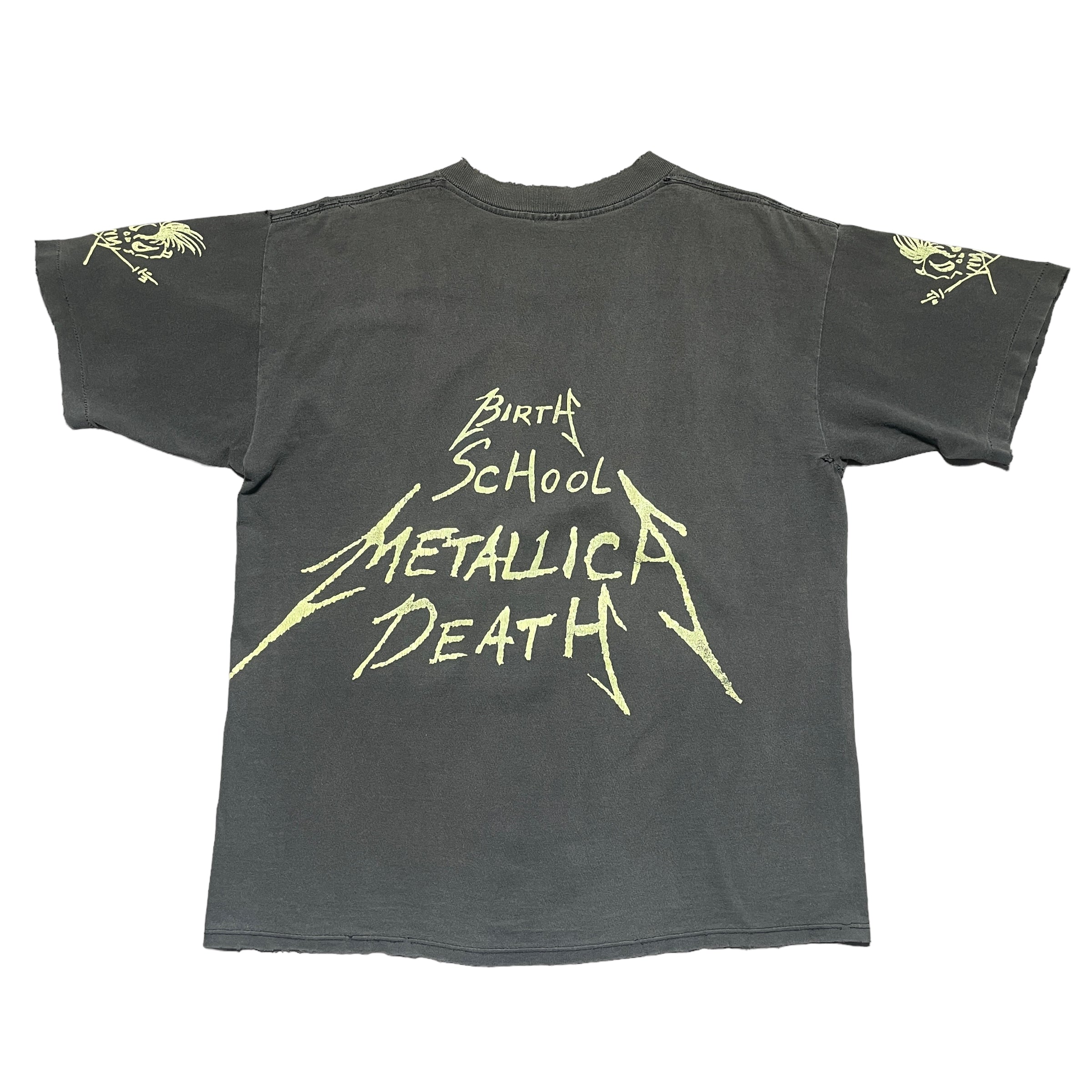 Vintage 90's Metallica Birth School Death Band T-Shirt - FRESH KILLS VINTAGE